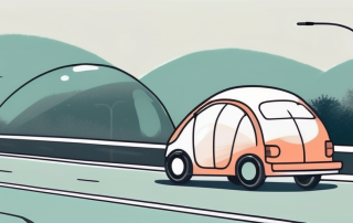 A car with a protective bubble around it