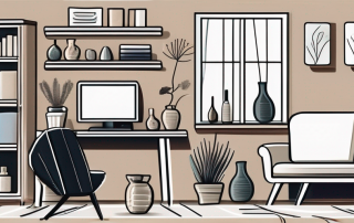 A cozy apartment interior with visible valuable items such as a laptop