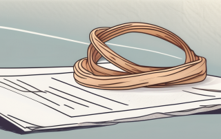 A twisted or snapped rubber band