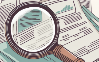 A magnifying glass hovering over a selection of insurance policy documents