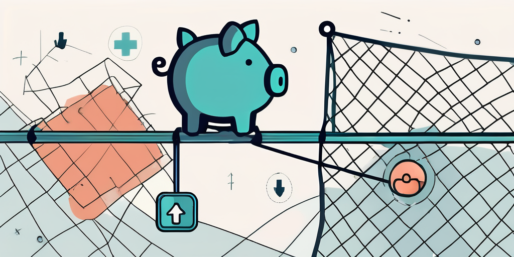 A safety net underneath a tightrope