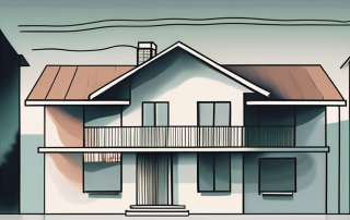 A split house with a signed lease agreement in the middle