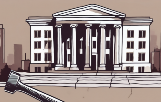 A broken tool (like a hammer or paintbrush) and a faded government building in the background to symbolize the concept of professional disability and the legal pension associated with it