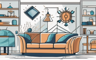 A home filled with various household items like furniture