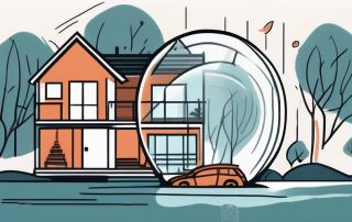 A home surrounded by a protective bubble