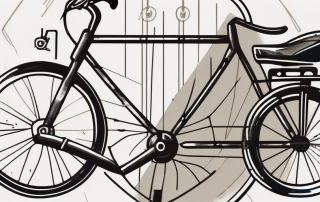 A bicycle locked securely