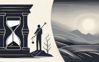 A life insurance policy next to a symbolic representation of death