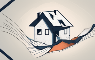 Two houses merging together