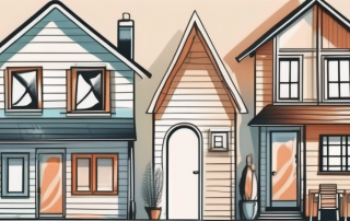 Two separate houses close together