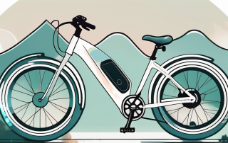 An e-bike with a protective bubble around it