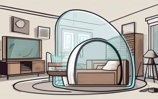 A home filled with various household items like furniture