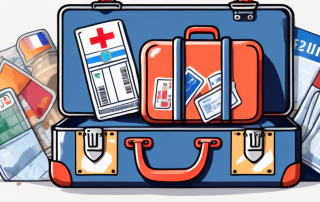 A suitcase adorned with travel stickers from various eu countries