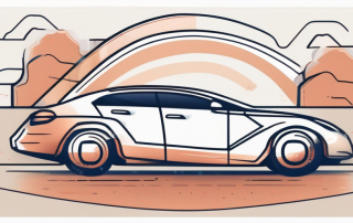 A car with a shield symbol