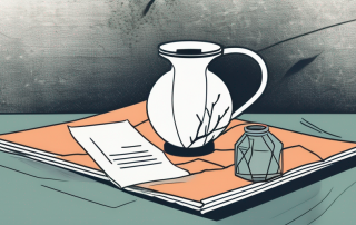 A broken vase symbolizing an accident