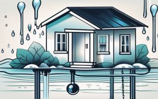 A house with visible water pipes