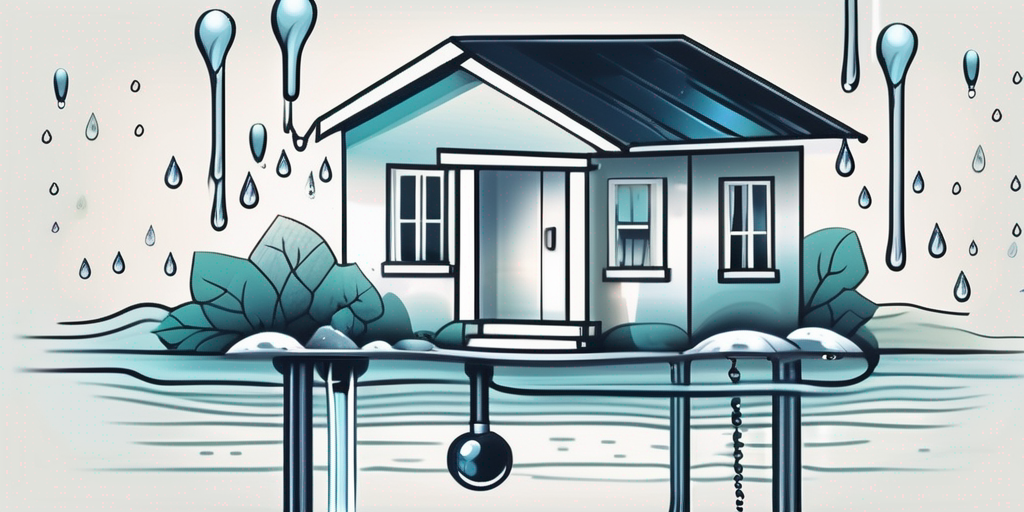 A house with visible water pipes