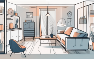 A home filled with various household items like furniture