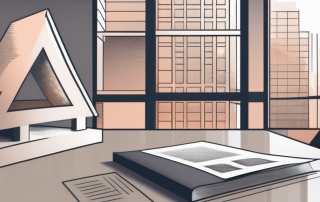 A residential building with a large percentage symbol hovering over it