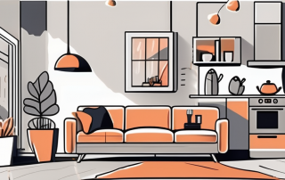 A house with various household items such as furniture