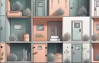 A safe deposit box with a key