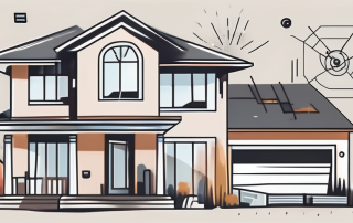 A house with visible contents like furniture