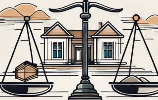 A balanced scale on top of a document