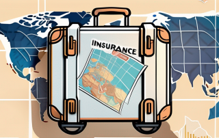 A suitcase with travel stickers