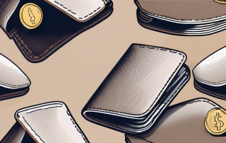 A wallet with coins flowing out