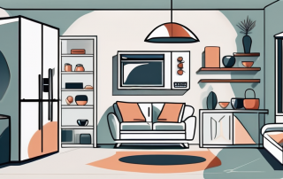 A home interior with visible valuable items such as a tv