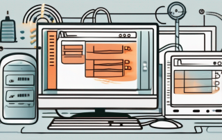 A computer with a digital checklist on the screen