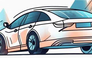 A car with a protective shield around it