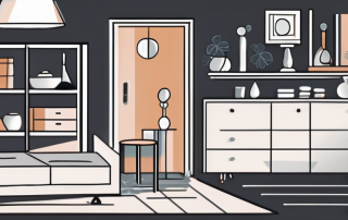 A home interior with various household items like furniture