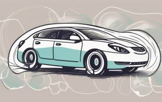 A car with a protective bubble around it