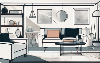 A home interior showing various valuable items like furniture
