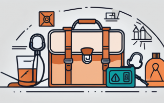 A safety net over a series of career-related icons (such as a briefcase