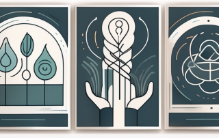 A set of three symbolic icons representing health