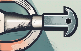 A broken tool (like a hammer or wrench) symbolizing the inability to work
