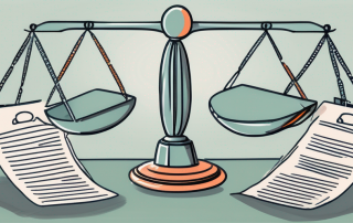 A scale balancing two insurance policy documents