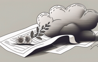 A broken insurance policy document next to a symbolic representation of despair