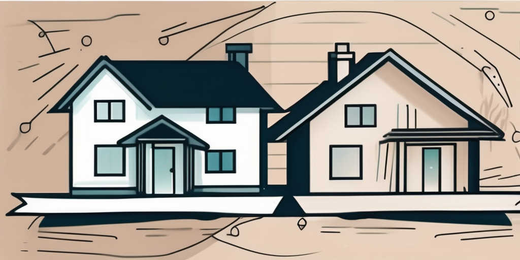 A split paper representing a rental agreement