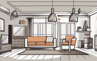 A home interior with various valuable items like furniture
