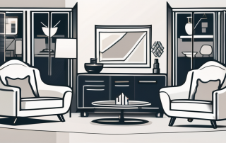 A home interior showing various valuable items like furniture