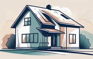 A family home with a protective shield around it