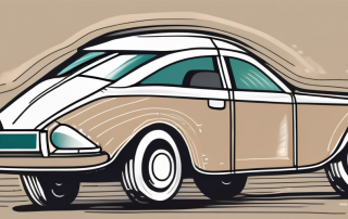 A car with a protective shield symbolizing the coverage of a comprehensive insurance