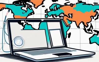 A laptop with a stethoscope around it