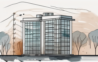 A residential building with visible water damage from a sewage backup