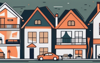Two different styled houses