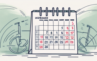 A calendar showing a six-month period