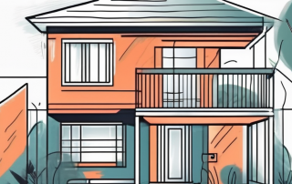 A house with visible contents like furniture and appliances
