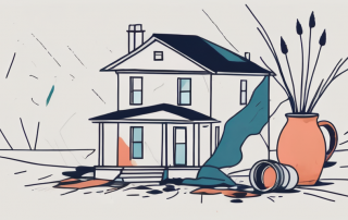 A house and personal belongings symbolizing home insurance